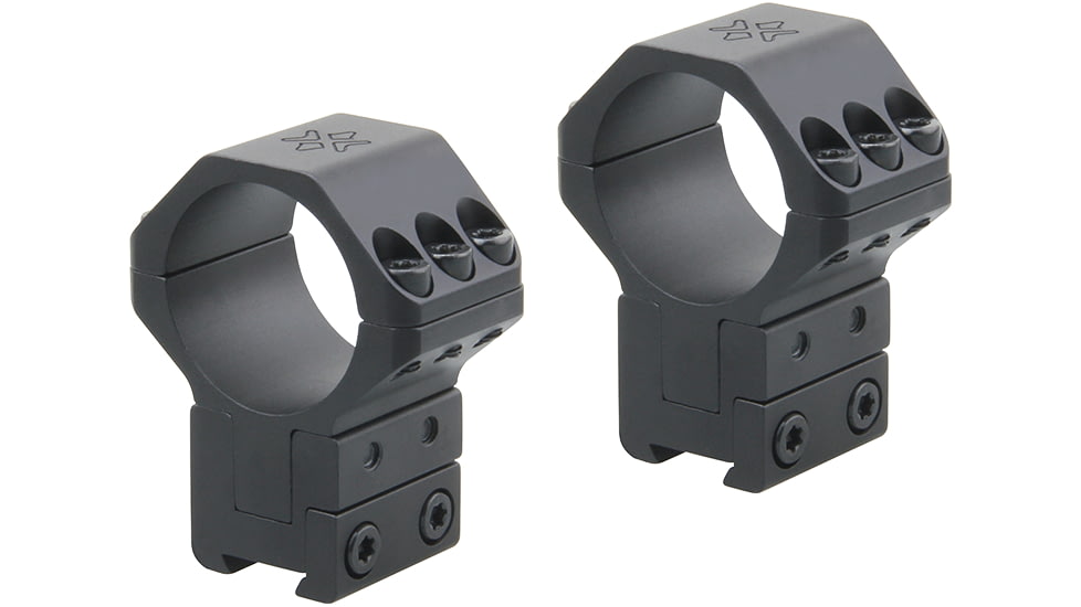 Vector Optics X-Accu 30mm Adjustable Elevation Picatinny Rings, Dovetail Mount, Black Matte, Chorme, XASR-3045