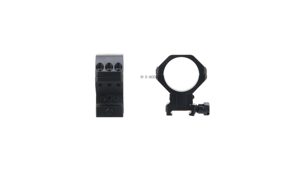 Vector Optics X-Accu 34mm Adjustable Elevation Picatinny Rings, 1913 Picatinny Mount, Black Matte, Chorme, XASR-3050