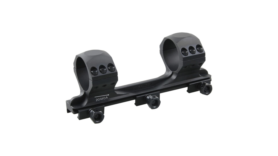Vector Optics X-Accu 34mm Medium Profile One Piece Picatinny Mount, 20 MOA, Black, SCTM-61