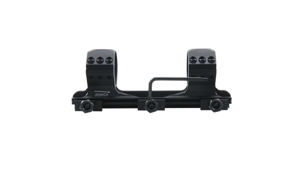 Vector Optics X-Accu 34mm Medium Profile One Piece Picatinny Mount, 20 MOA, Black, SCTM-61