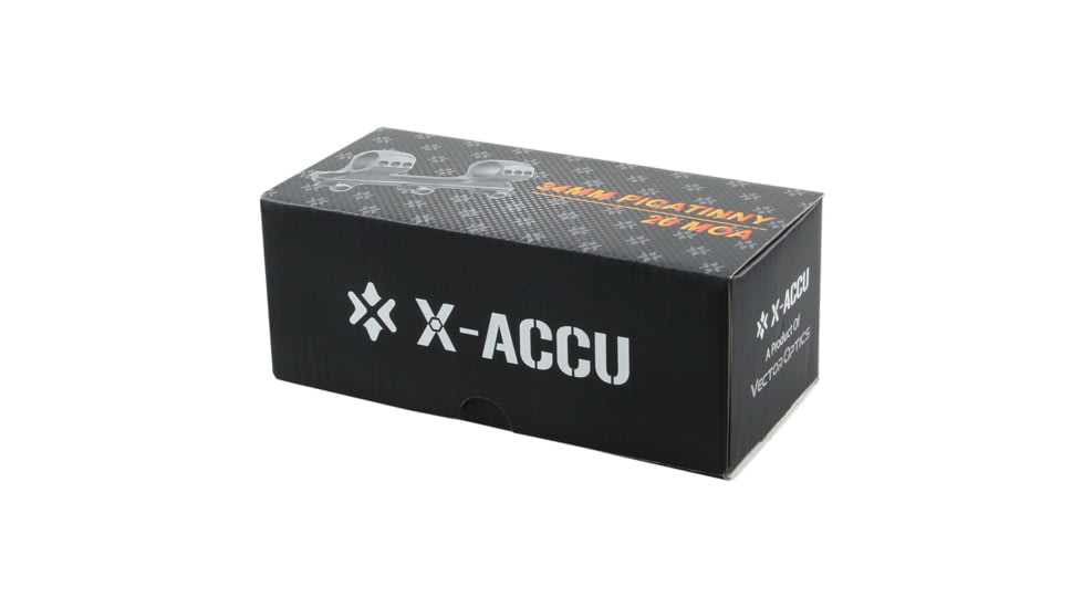Vector Optics X-Accu 34mm Medium Profile One Piece Picatinny Mount, 20 MOA, Black, SCTM-61