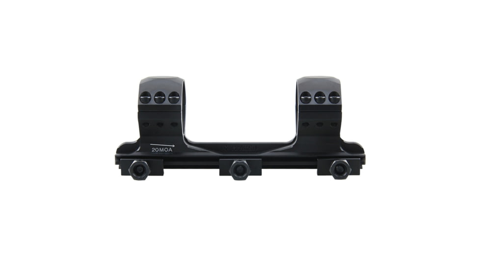 Vector Optics X-Accu 34mm Medium Profile One Piece Picatinny Mount, 20 MOA, Black, SCTM-61