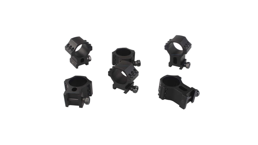 Vector Optics X-Accu Rifle Scope Rings, 30mm Tube, Picatinny, 1.25in Height, 6061-T6, Matte, Black, SCTM-34