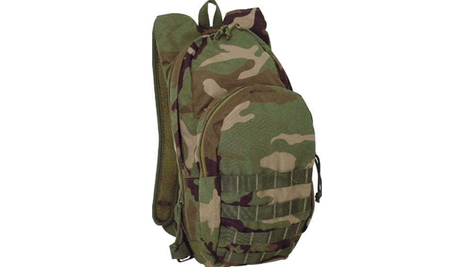 Voodoo Tactical MSP-3 Expandable Hydration Packs w/ Universal Straps, Woodland Camo, 15-7491005000