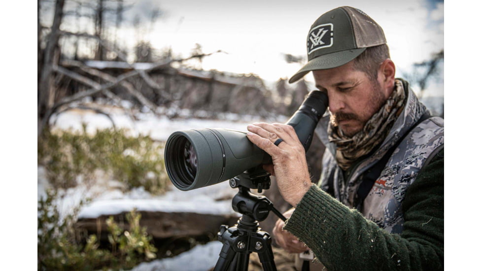 Vortex Diamondback HD Spotting Scope, 20-60x85mm, Angled, Green, 18 x 8.28 x 5.5, DS-85A