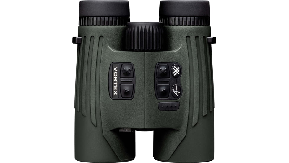 EDEMO Vortex Fury HD 5000 10x42mm Laser Rangefinding Roof Prism Binocular w/AB, Rubber, Green, 8.125x5x5.8, LRF302, EDEMO1