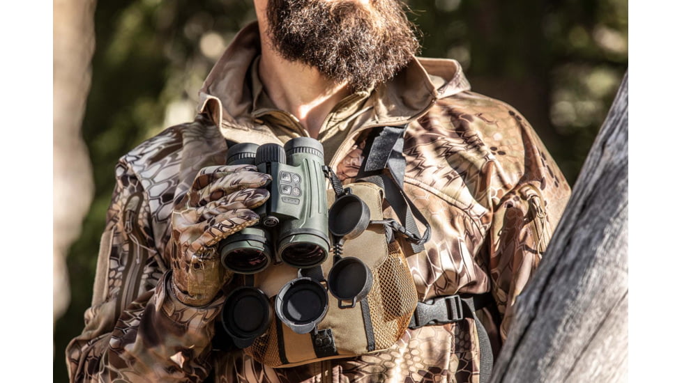 EDEMO Vortex Fury HD 5000 10x42mm Laser Rangefinding Roof Prism Binocular w/AB, Rubber, Green, 8.125x5x5.8, LRF302, EDEMO1