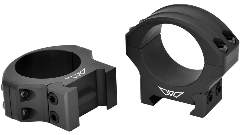 Warne Hyperlite Rings, Matte Black, 30 mm, Medium, 8514M