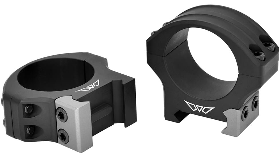 Warne Hyperlite Rings, Matte Black, 30 mm, Medium, 8514M