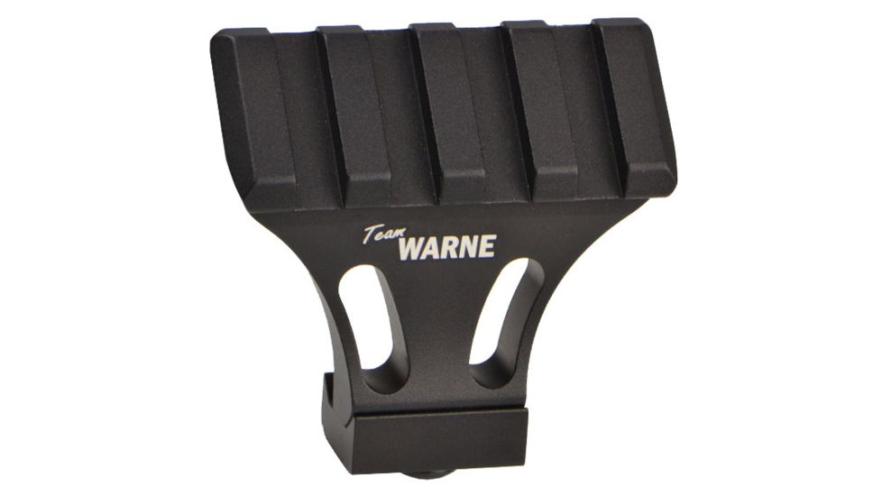 Warne Picatinny Side Mount Adapter - 45 degree - TEAM WARNE BLACK Matte Finish A645TW A645TW