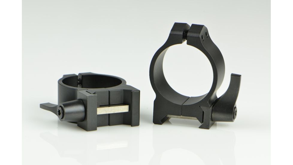 Warne Maxima Steel Rings, 30mm, Weaver/Picatinny, QD, Low - Matte 213LM