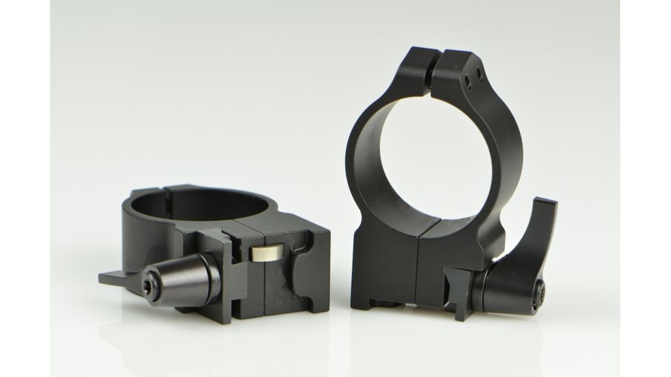 Warne Maxima Steel Rings, 30mm, Ruger #1, MINI 14-30 Grooved Receiver, QD, High - Matte 15RLM