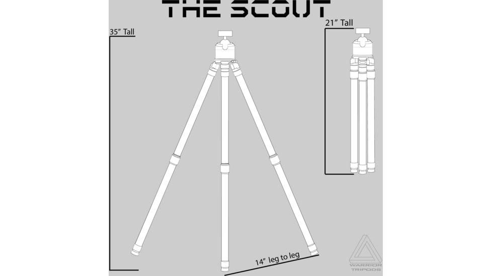 Warrior Tripods The Scout Tripod, Aluminum, WT-14