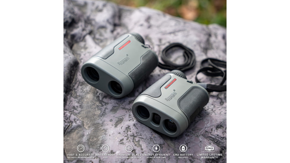Winchester Supreme Optics 6x20mm Laser Rangefinder, Black/Gray, WQ-RF-SPRM10-6x20