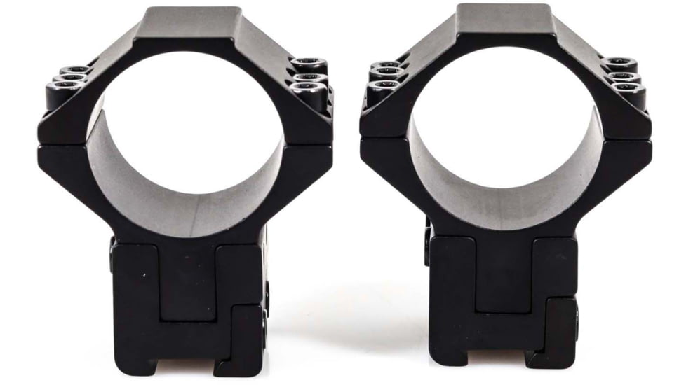 Wulf Optics WULF 40 MOA Adjustable 2 Piece Rifle Scope Rings, 6 Screw, 09-11mm, Black, 30mm, WU8021