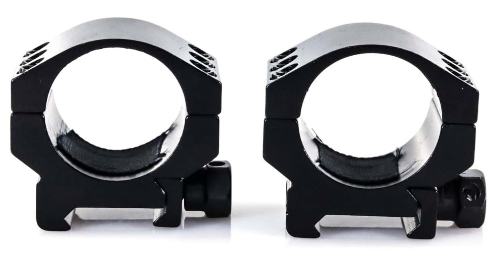 Wulf Optics Wulf Tactical Rifle Scope Rings, 6 Screw, Low, Black, 30mm, WU5014