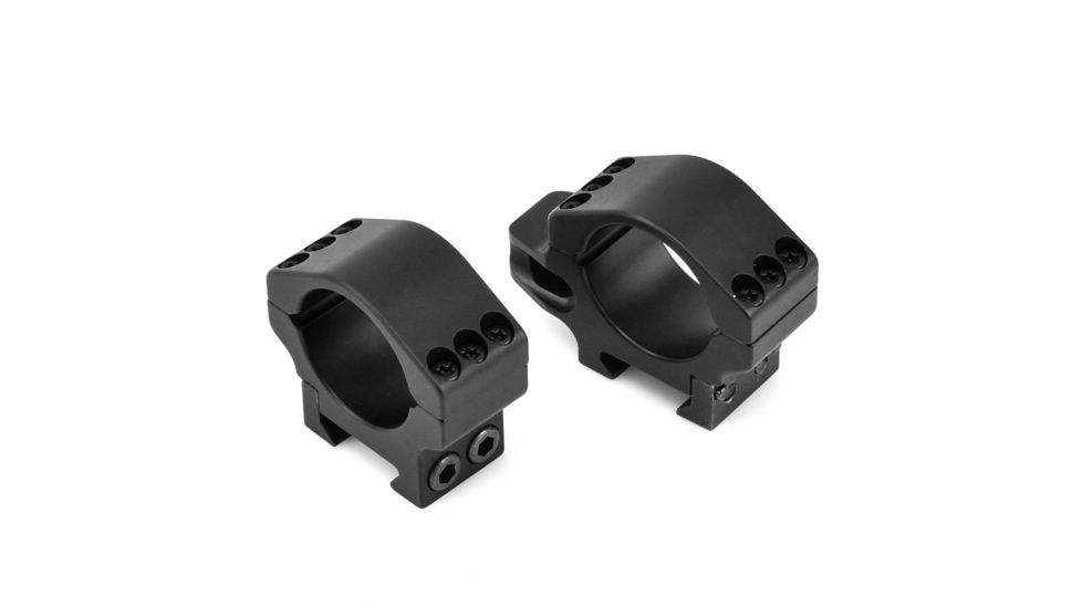 Precision Hardcore Gear Force Recon Tactical Rings, w/ level - 30MM Low, Black, HC-91510