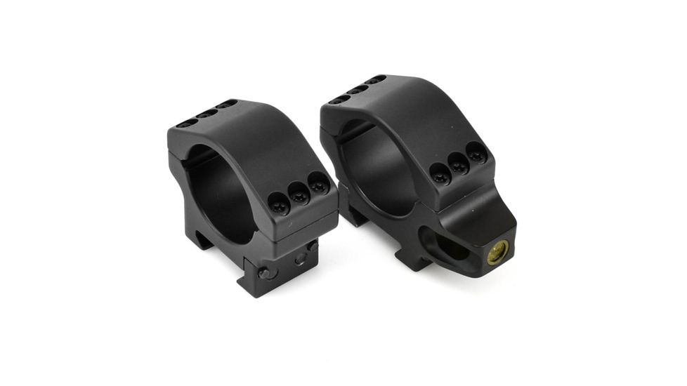 Precision Hardcore Gear Force Recon Tactical Rings, w/ level - 30MM Low, Black, HC-91510