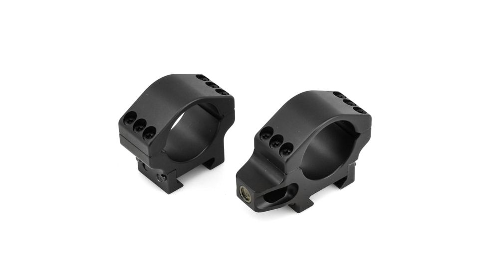 Precision Hardcore Gear Force Recon Tactical Rings, w/ level - 30MM Low, Black, HC-91510