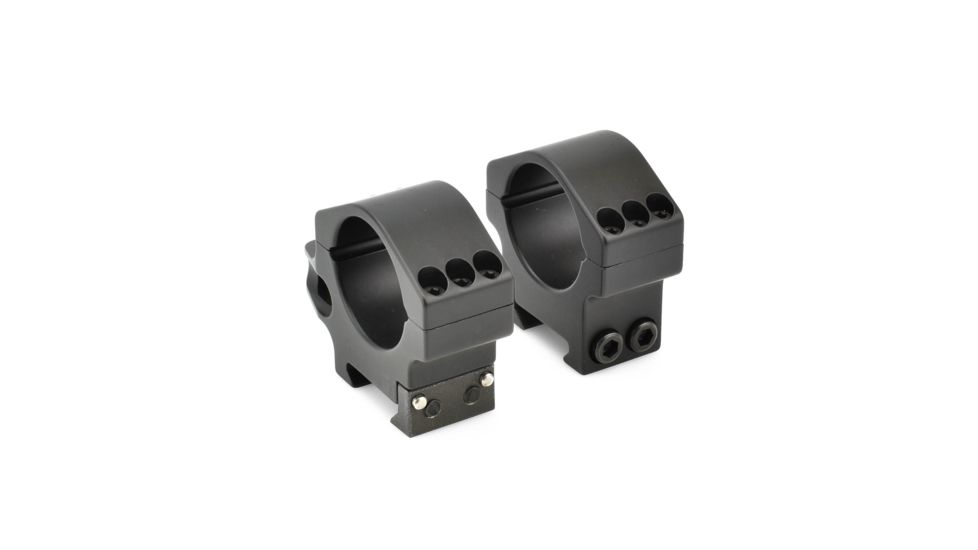 Precision Hardcore Gear Force Recon Tactical Rings, w/ level - 30MM Medium, Black, HC-91511