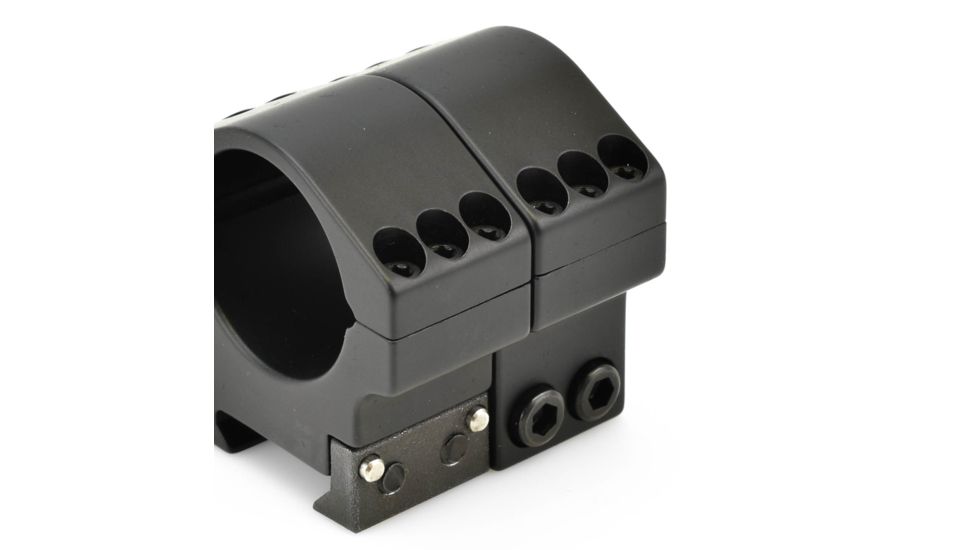 Precision Hardcore Gear Force Recon Tactical Rings, w/ level - 30MM Medium, Black, HC-91511