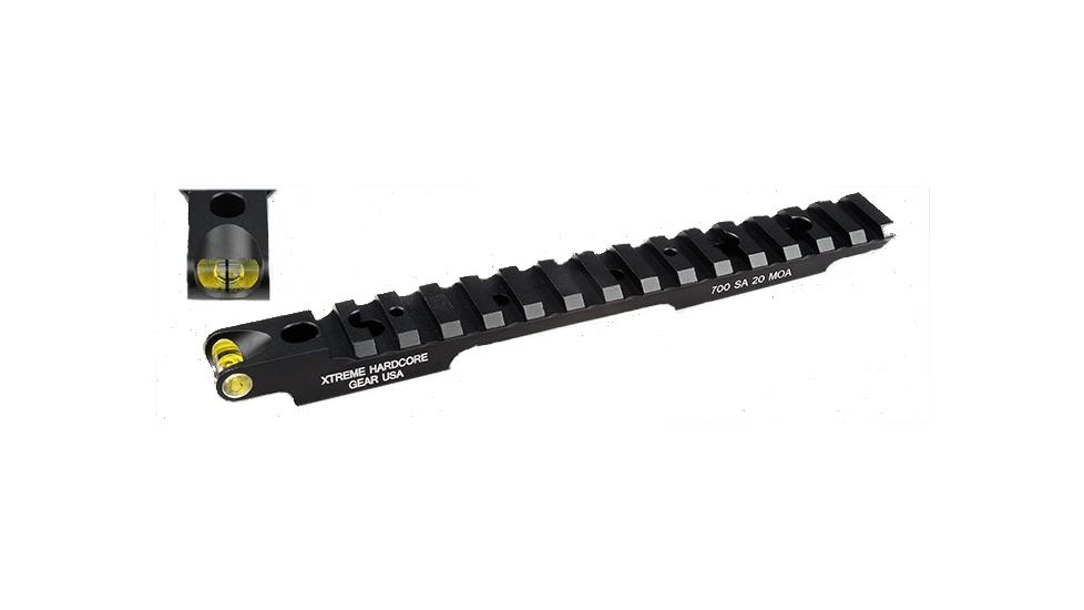 USED Precision Hardcore Gear Remington 700 Short Action - 20 MOA Picatinny Rail, Black, HC-91003, EDEMO1