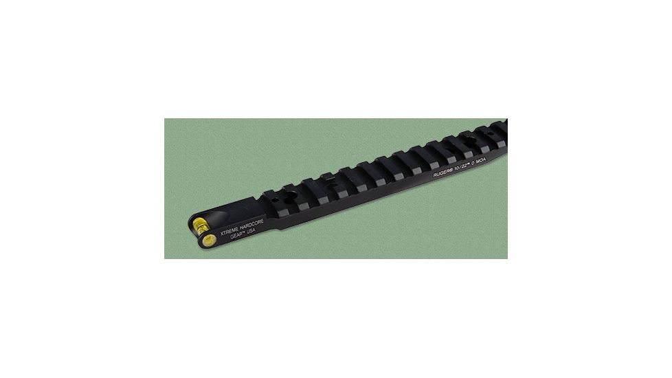 Precision Hardcore Gear Ruger 10/22 - 0 MOA Picatinny Rail, /w Bubble Level, Black, HC-91028