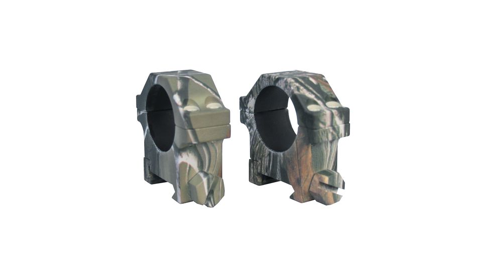 Yankee Hill Machine 4-Screw Scope Ring Set Medium One Inch Picatinny Realtree AP Camouflage