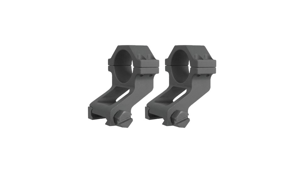 Yankee Hill Machine Dual Offset Scope Ring Set One Inch Weaver Matte Black
