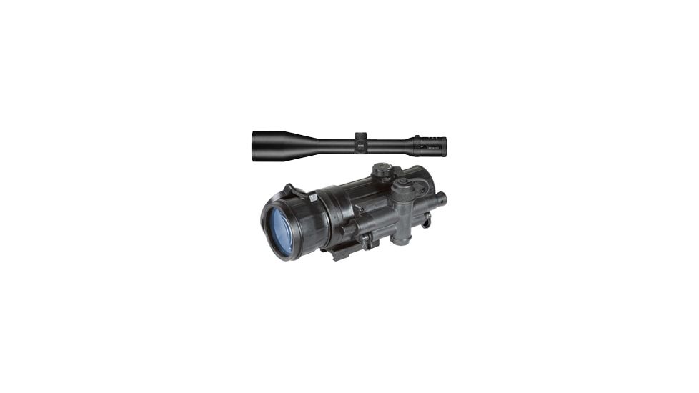 Zeiss 4.5-14x50AO MC Conquest Hunting Turret Rifle Scope w/ #20 Plex Reticle and Armasight Co-mr-sd Night Vision Medium Range Clip-on System Standard Definition Generation 2+ w/adapter #4