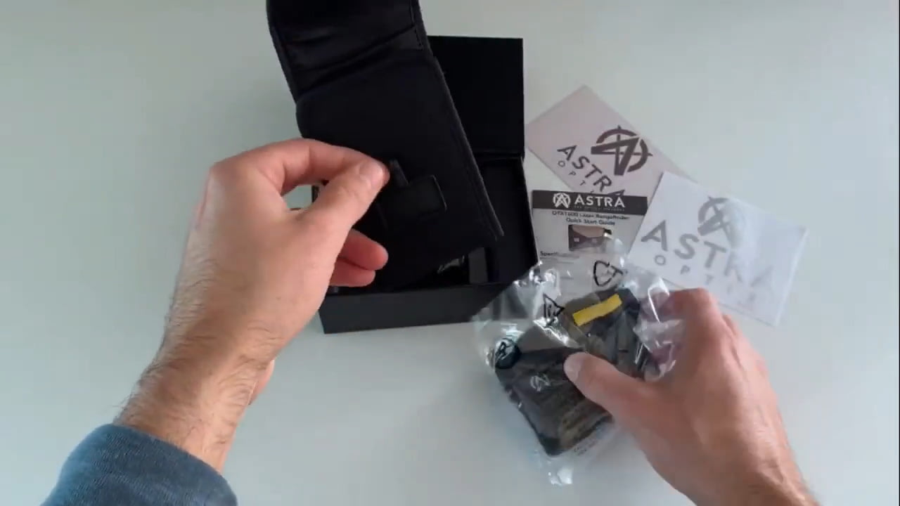 opplanet astra optix otx 2400b laser rangefinder whats in the box video